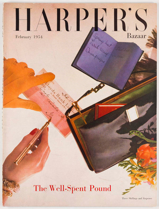 Richard Avedon DAVID OLINS STEFANO vtg HATS lingerie HARPER'S BAZAAR magazine UK