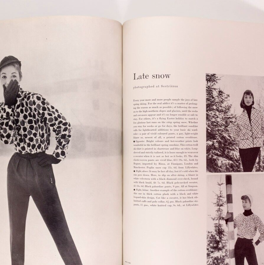 Susan Abraham NORMAN PARKINSON Australia VOGUE February 1955 JOHN WARD Huston UK