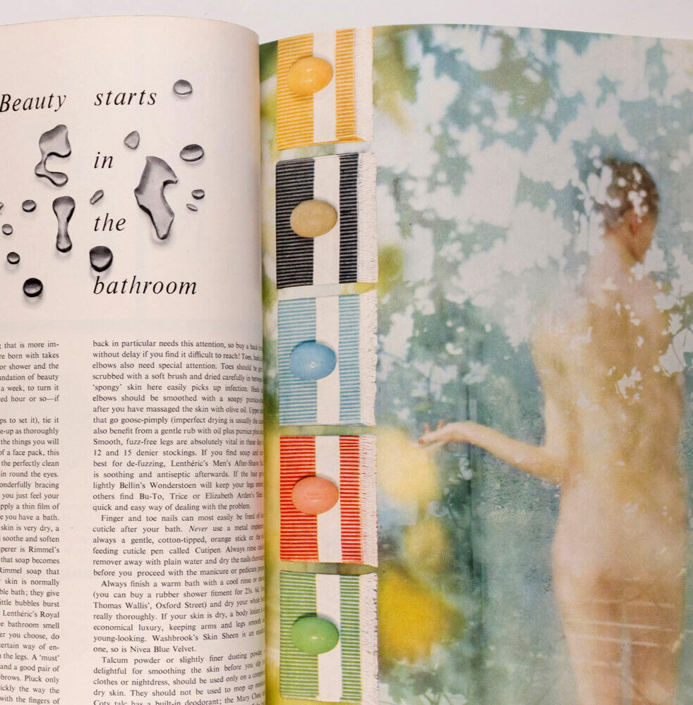 Fiona Fulton ERIC STEMP Barbara Goalen VOGUE Beauty Book UK 1956 Dior ANNIE ROSS