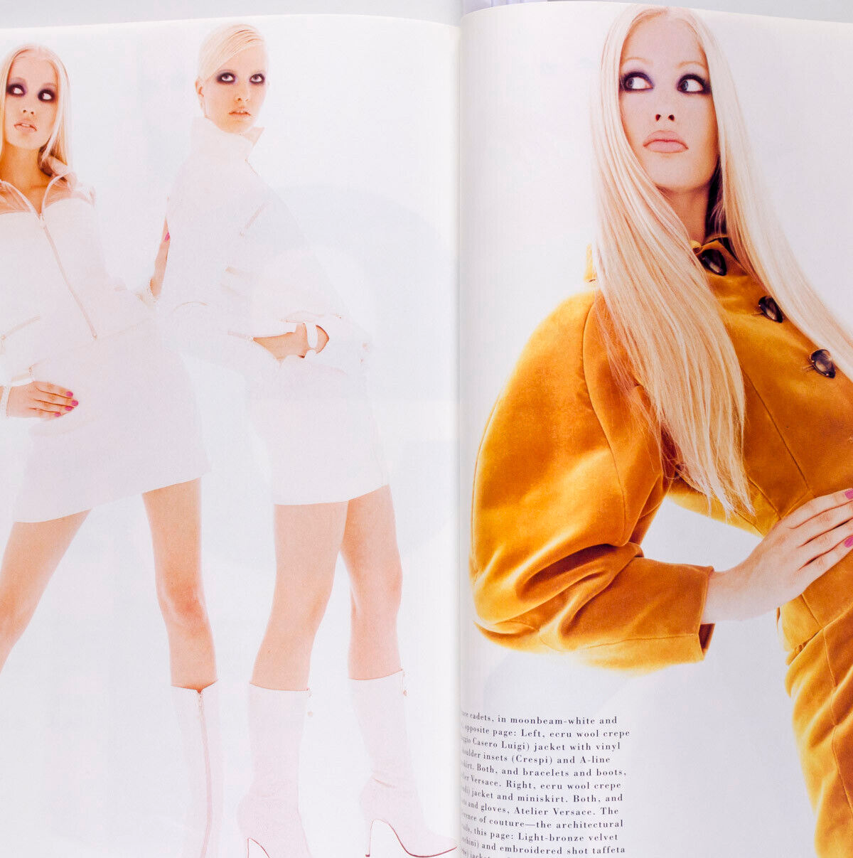 KIRSTY HUME Kate Moss CHRISTY TURLINGTON Guinivere EVA HERZIGOVA Roversi Harpers