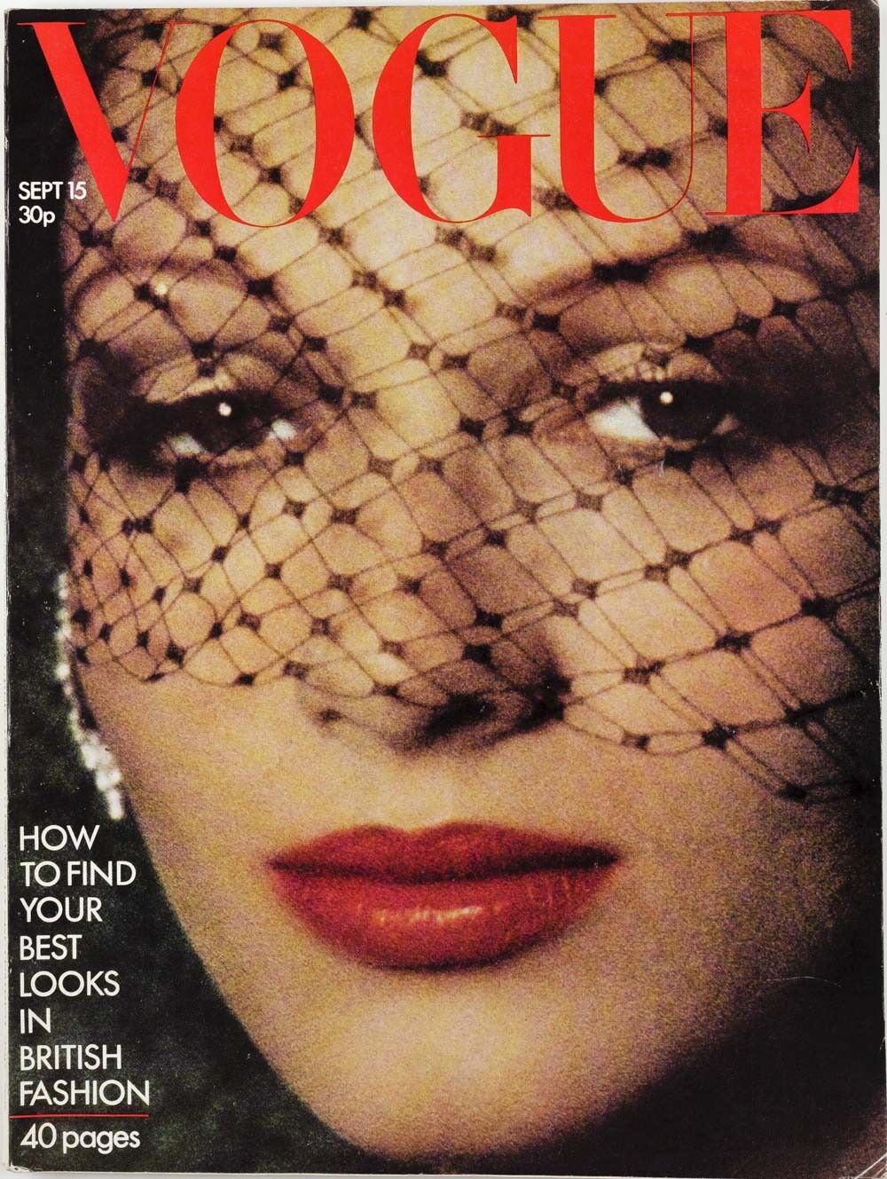 JEAN MUIR Shrimpton VARON Grace Coddington GUY BOURDIN Vogue 1973 September vtg