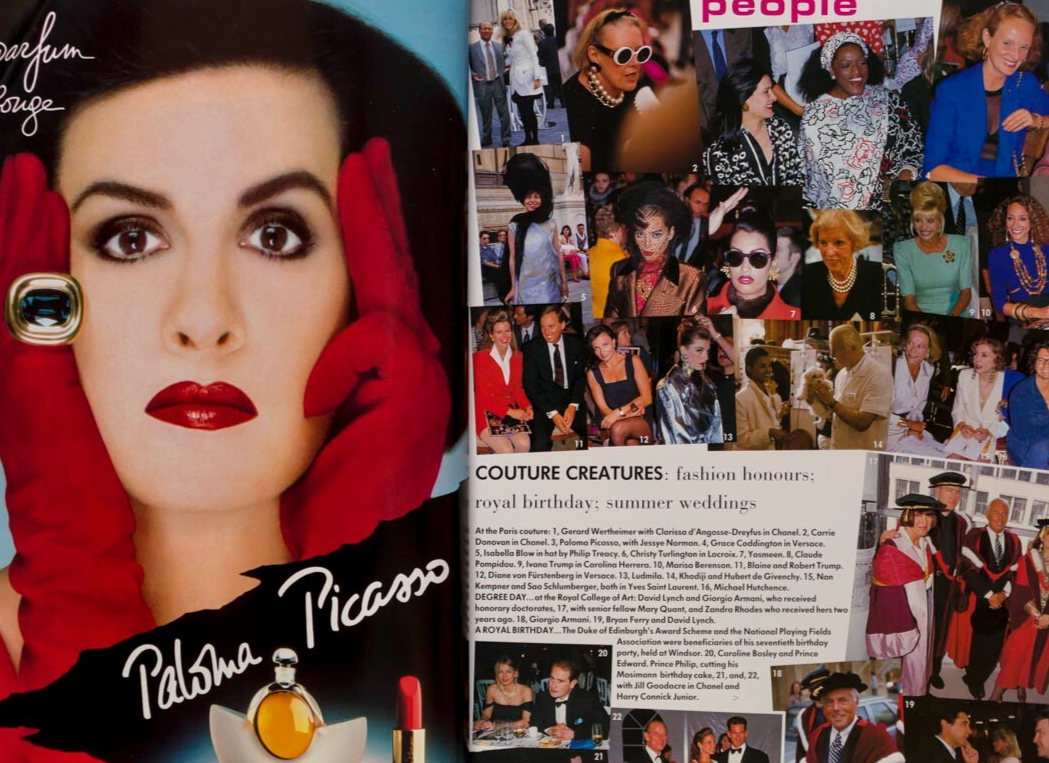 Linda Evangelista TATJANA PATITZ Yasmeen Ghauri VOGUE October 1991 Givenchy DIOR