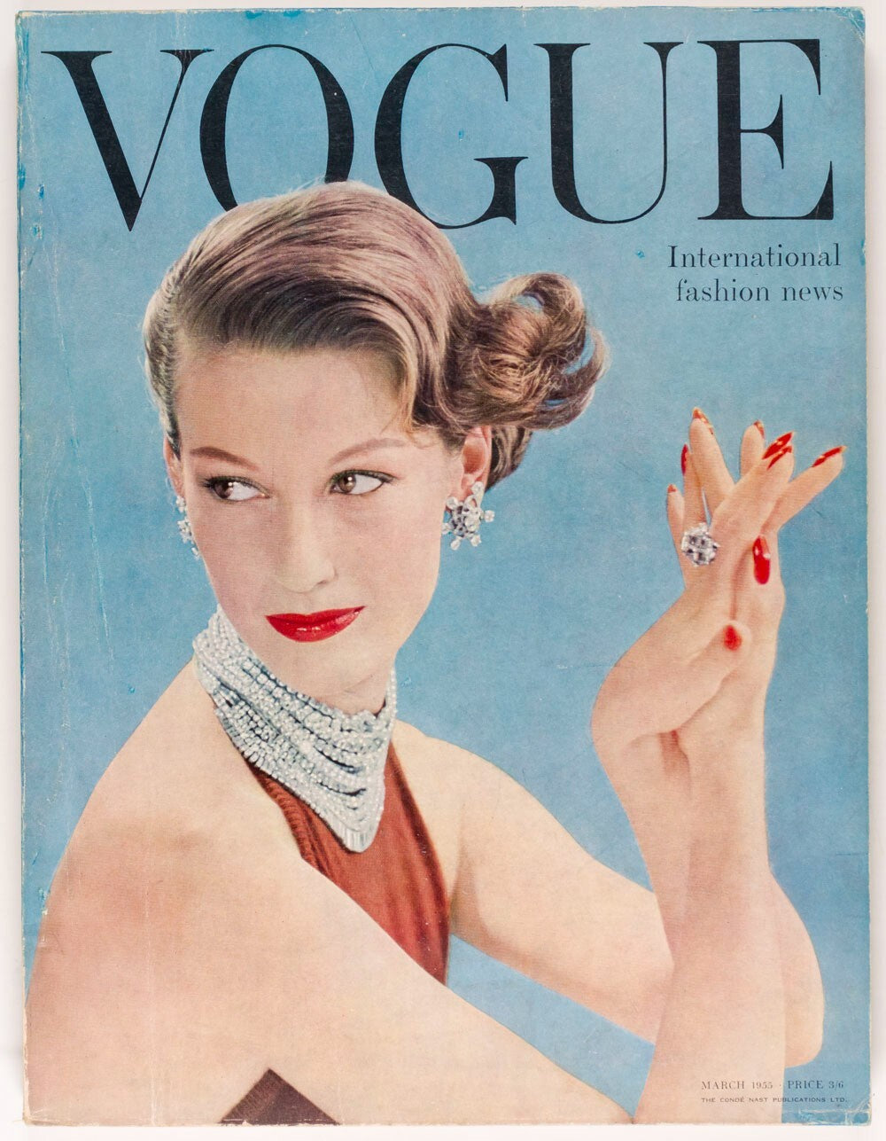 Mary Jane Russell GRUAU Richard Burton PARKINSON Vogue March 1955 70th birthday