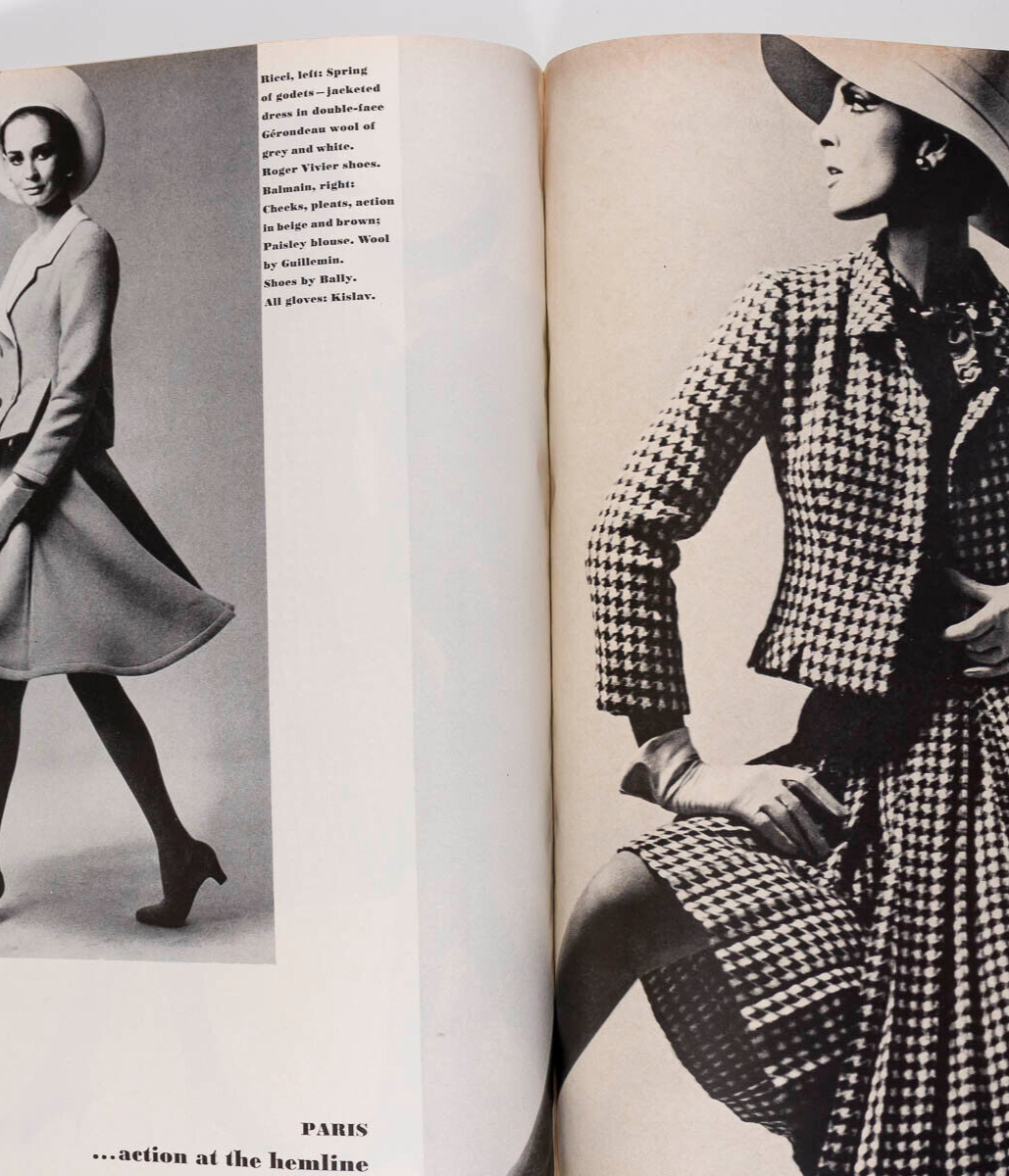 Blow Up WILHELMINA COOPER Veruschka VOGUE March 1965 COURREGES Liz Taylor WARHOL