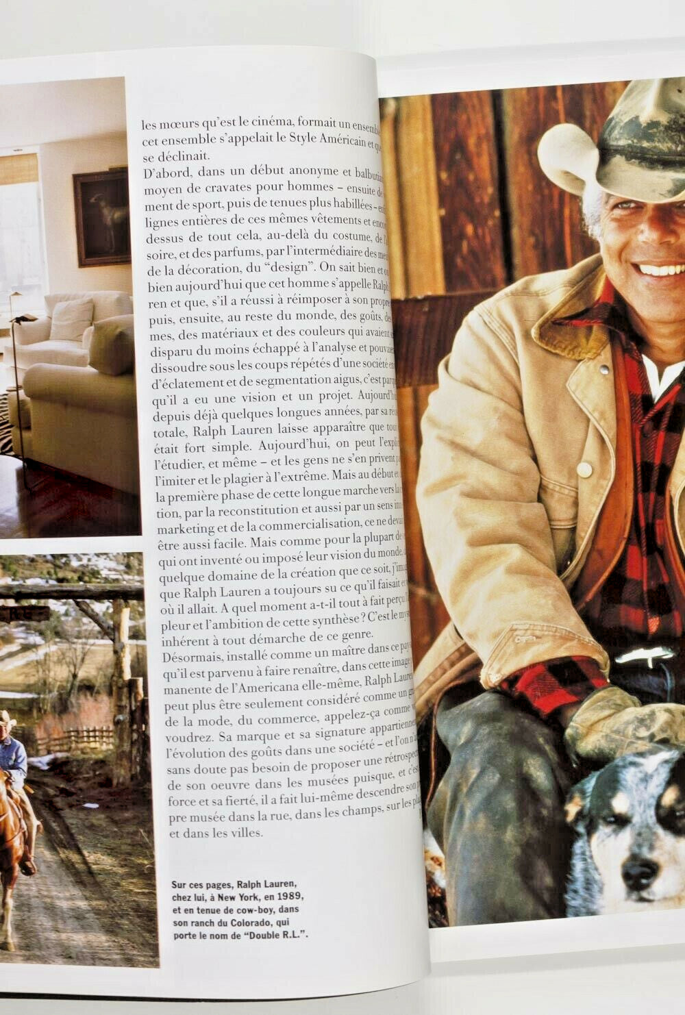 RALPH LAUREN Tatjana Patitz BRUCE WEBER Paris Vogue 1992 Hommes HOME DECORATION