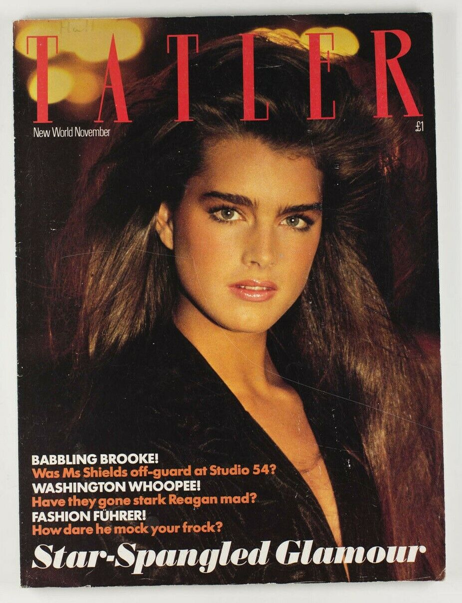 Brooke Shields STUDIO 54 John Fairchild KIM LOUIS Ann Fleming UK Tatler 1981 Nov