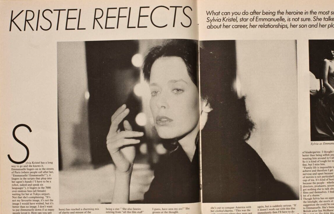 SYLVIA KRISTEL Tina Chow JOHN HURT Honey magazine May 1979 SRI LANKA Soho RITZY