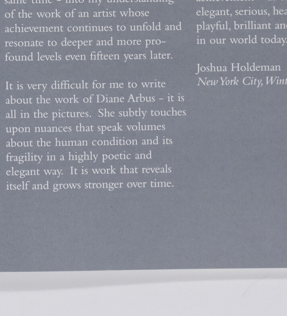 DIANE ARBUS Photographs AUCTION catalogue CHRISTIE'S New York 2008 Penelope Tree