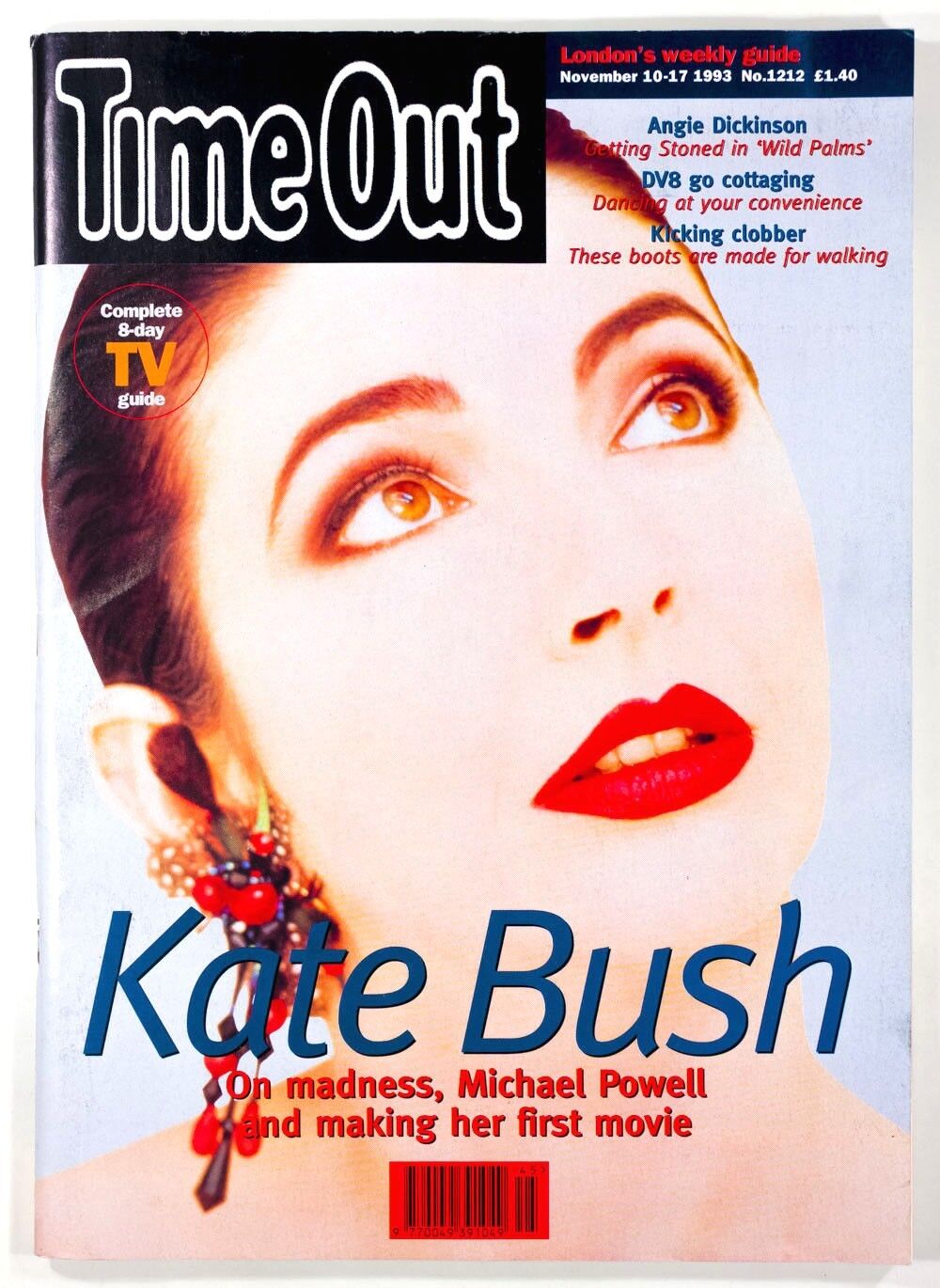 KATE BUSH Angie Dickinson MICHAEL POWELL Oliver Stone TIME OUT LONDON MAGAZINE