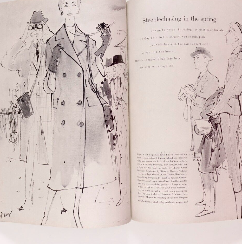 Susan Abraham NORMAN PARKINSON Australia VOGUE February 1955 JOHN WARD Huston UK