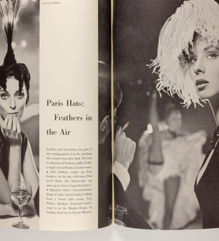 Balenciaga SUZY PARKER Avedon ST MORITZ Christian Dior tribute UK Harpers Bazaar