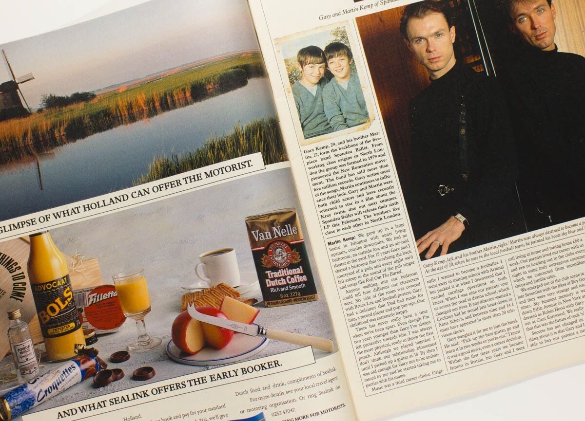 DAVID FROST Snowdon SPANDAU BALLET Gary Martin Kemp UK The Sunday Times MAGAZINE