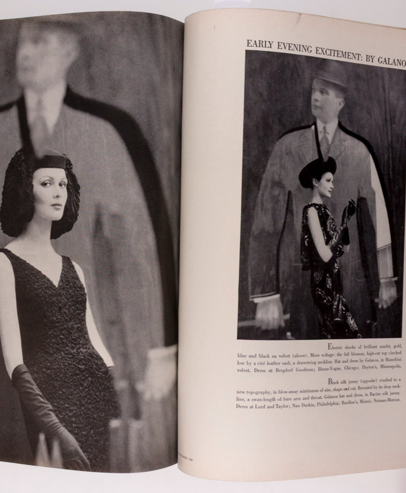 Ruth Neumann Derujinsky BALENCIAGA Givenchy HARPERS BAZAAR November 1960 Freud