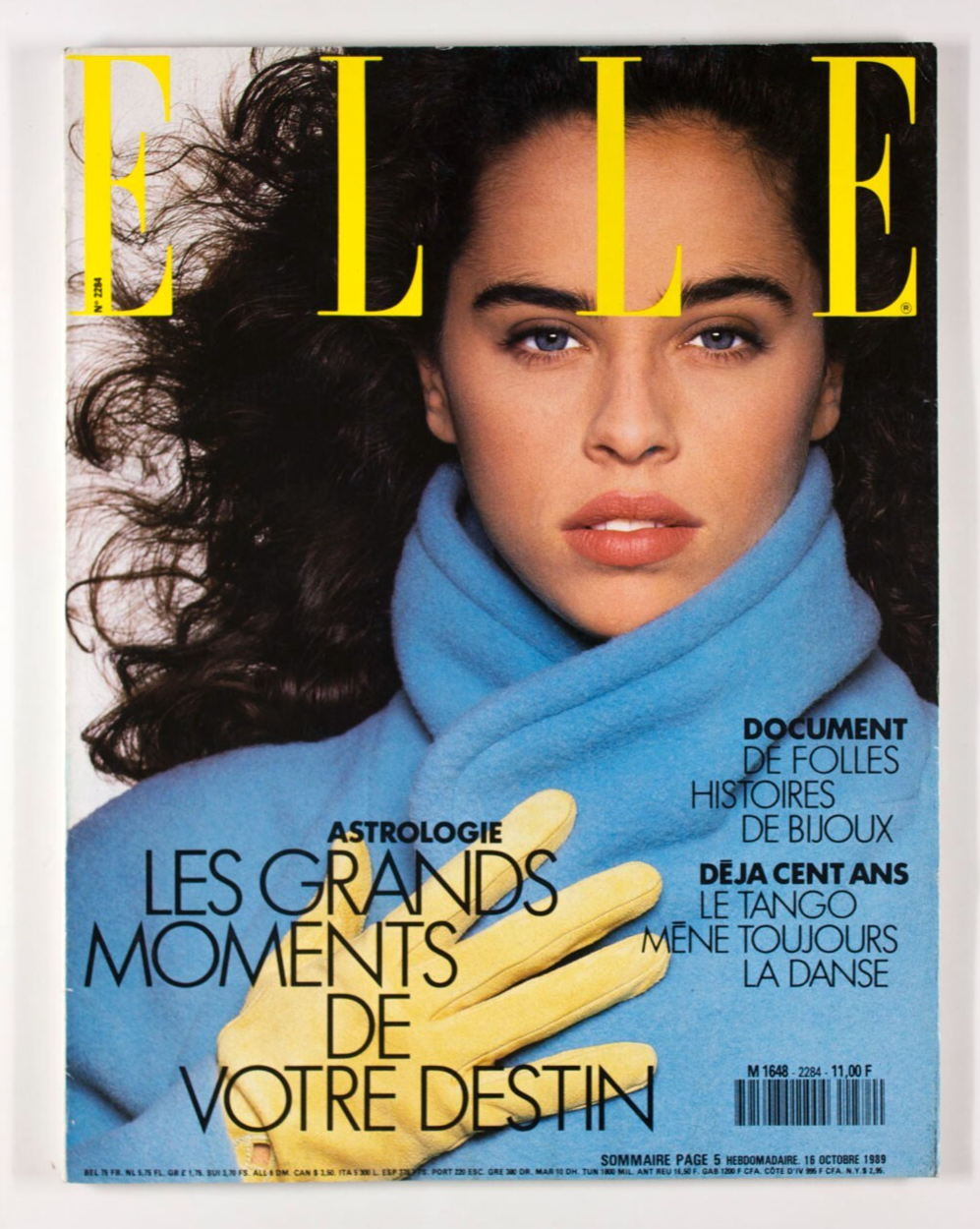 Patty Sylvia CAMERON ALBORZIAN Monica Bellucci ELLE October 1989 ROBERTA CHIRKO