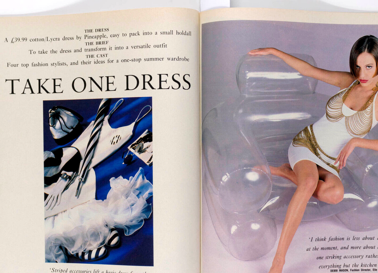 Claude Montana ROMEO GIGLI Georgina von Etzdorf CLAUDIA MASON Observer magazine