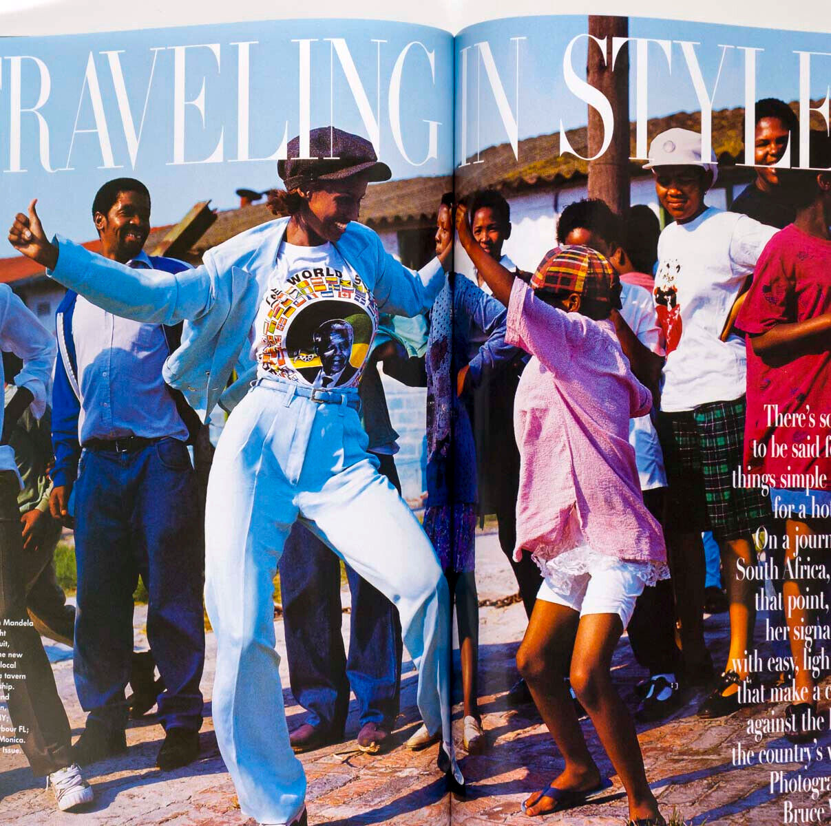 Amber Valletta IMAN Bowie HELMUT NEWTON Liz Hurley VOGUE June 1995 30th birthday