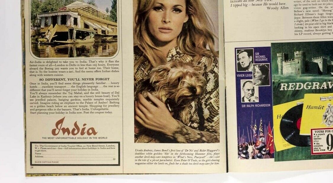 CAPUCINE Peter Sellers O'TOOLE Paula Prentis WOODY ALLEN Ursula Andress magazine