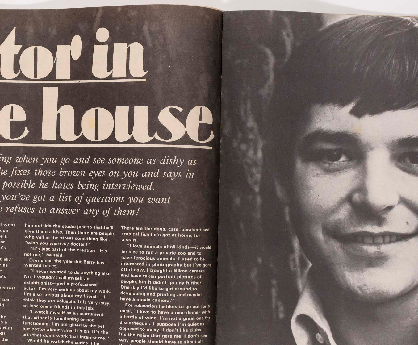 Dean Ford BARRY EVANS Leonard Nimoy GEORGE BEST Joe Dolan FABULOUS 208 magazine