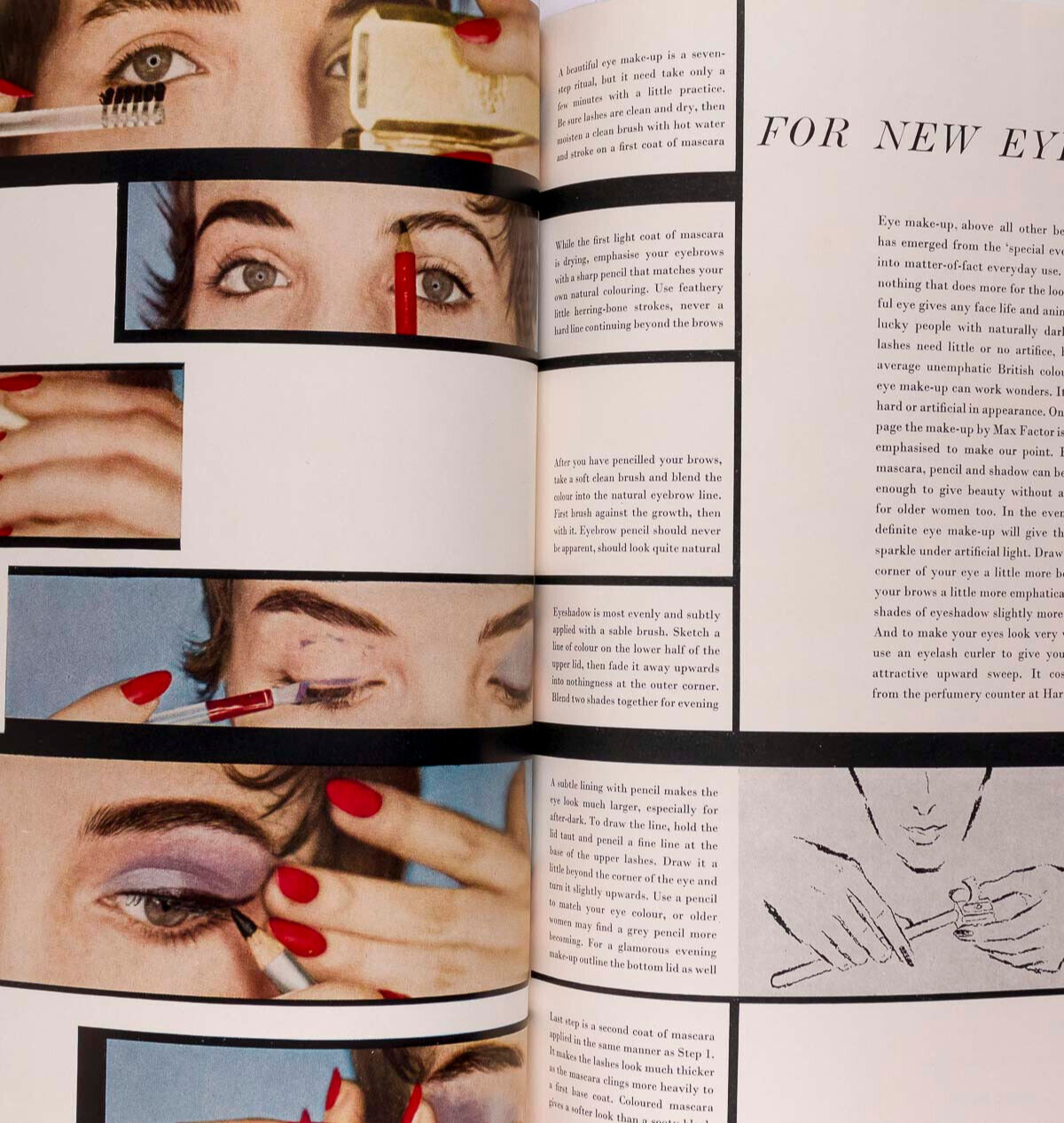 NORMAN PARKINSON Grace Kelly AUDREY HEPBURN Vogue Beauty Book 1955 magazine 14