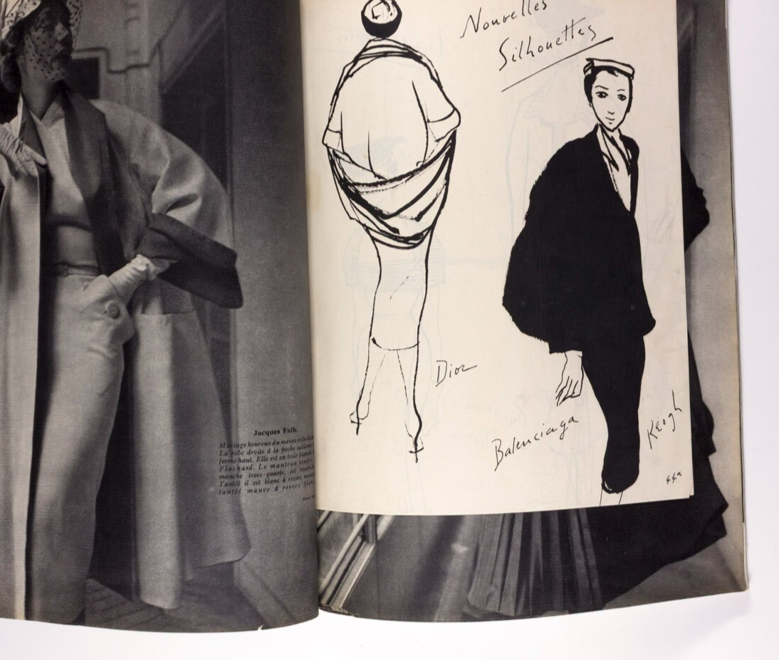 Balenciaga ROBERT DOISNEAU Tom Keogh PARIS VOGUE March 1951 Collections HERMES