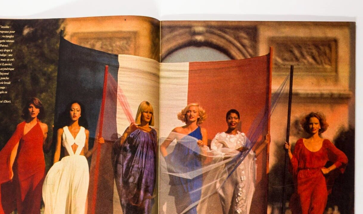 OLIVIERO TOSCANI Elle magazine FRANCE Sep 1975 Courreges DEPARDIEU Knapp PICASSO