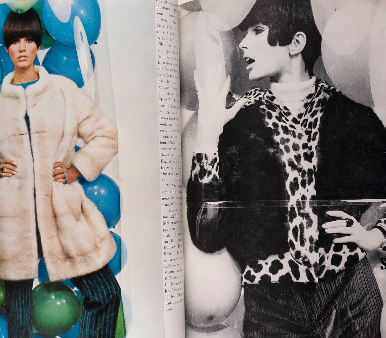 Christa Fiedler JILL KENNINGTON Shrimpton GUY BOURDIN Paris Vogue November 1965