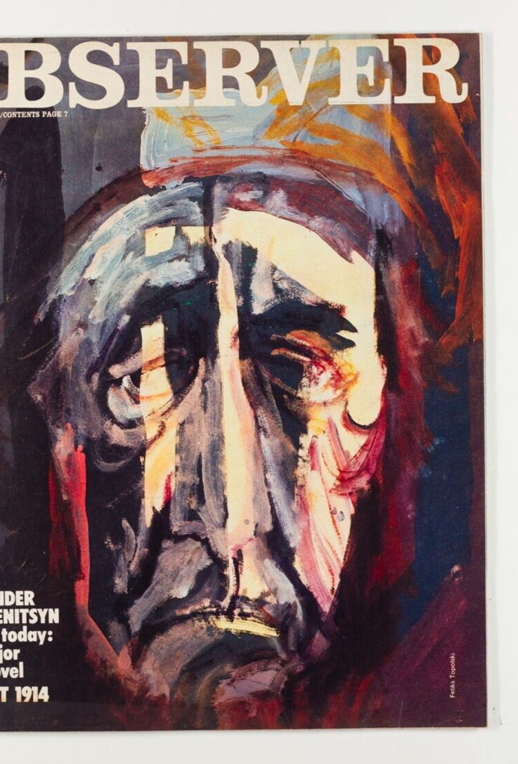 FELIKS TOPOLSKI Alexander Solzhenitsyn MARSHA HUNT Marconi OBSERVER magazine UK