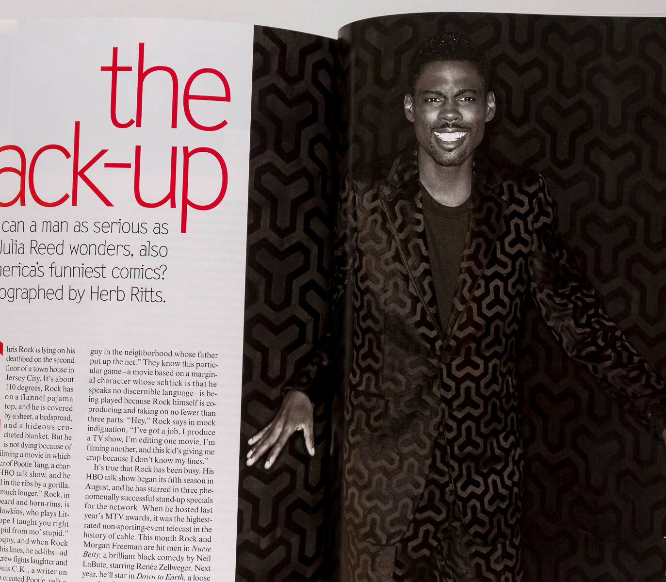 Bridget Hall BJORK Ana Claudia Michels CHRIS ROCK Carmen Kass USA Vogue 2000 Sep