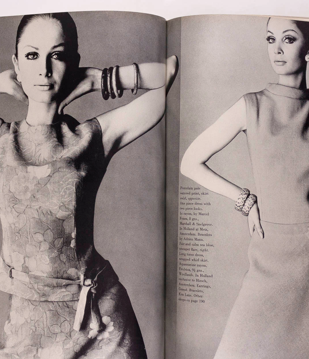 Jean Shrimpton HELMUT NEWTON Veruschka VOGUE magazine May 1965 Winston Churchill