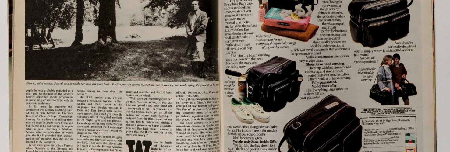 Yamamoto GAYLE HUNNICUTT John Williams TELEGRAPH magazine FREDERICK FORSYTH vtg2