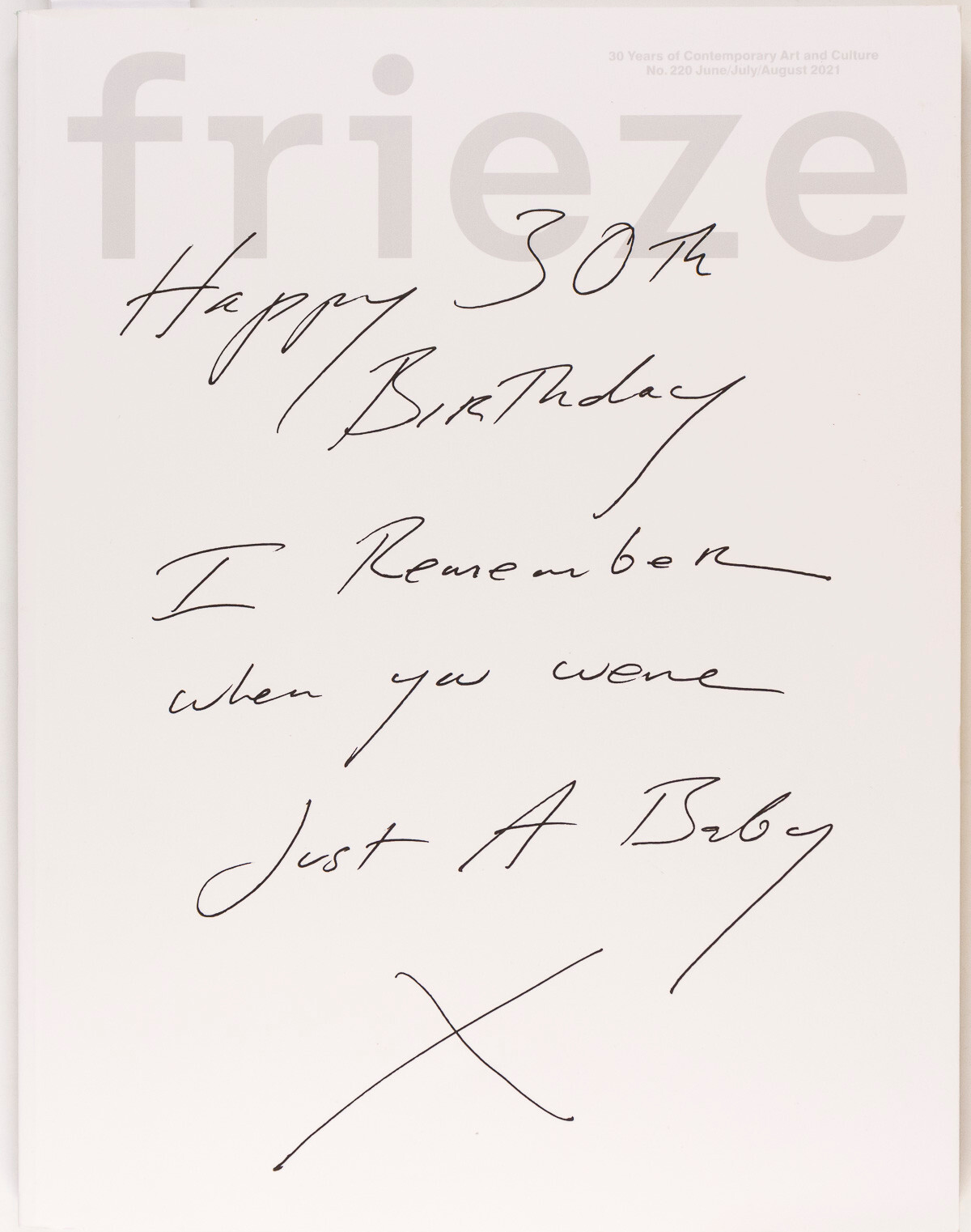 Tracey Emin SARAH LUCAS Precious Okoyomon FRIEZE magazine 2021 Happy 30 birthday