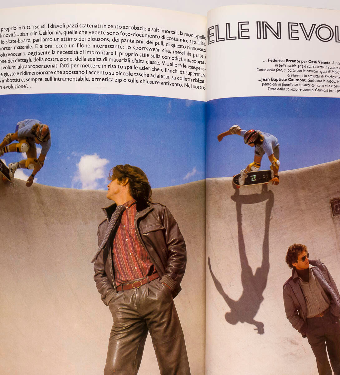 Calvin Klein DALI Skateboard PRET-A-PORTER COLLEZIONI Bruce Weber MEN'S HARPER'S