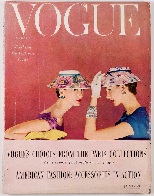 Mary Jane Russell CHERRY NELMS Joan Greenwood VOGUE 1954 Penn CLAUDE RAINS Paris
