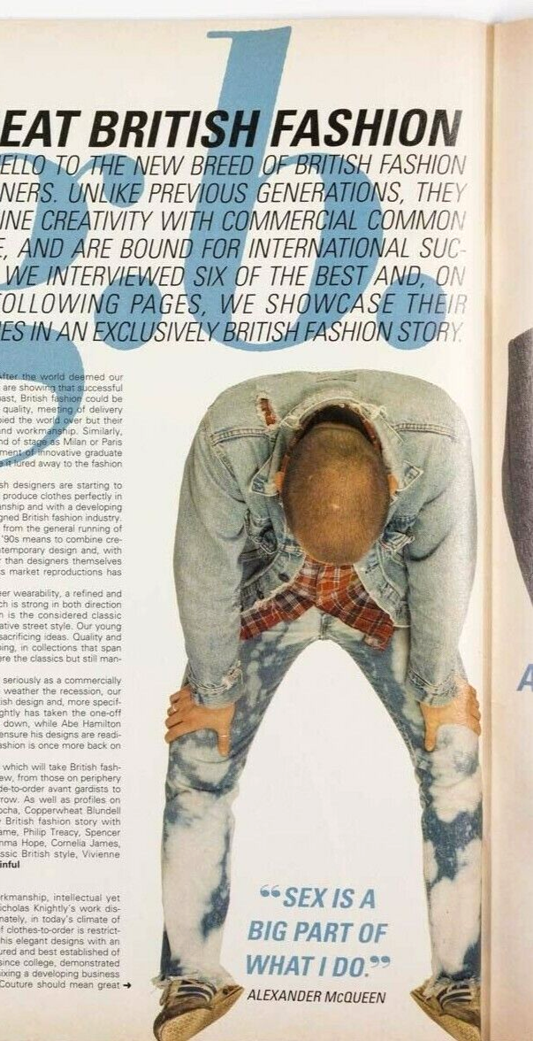 Alexander McQueen WILLIAM BURROUGHS & GIBSON Brian Eno DEPECHE MODE i-D magazine