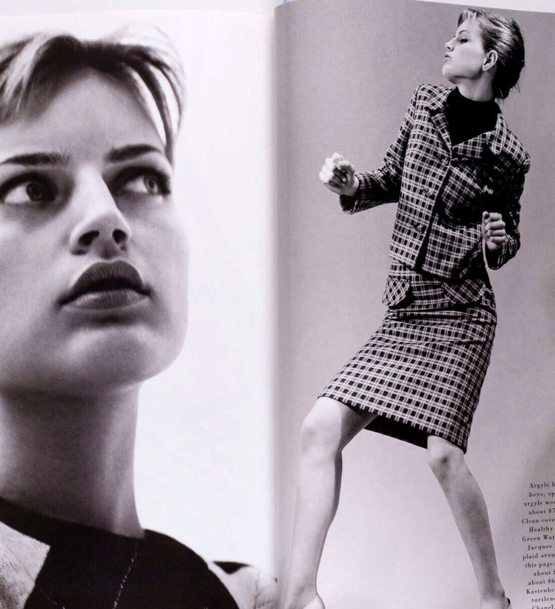 KIRSTY HUME Kate Moss CHRISTY TURLINGTON Guinivere EVA HERZIGOVA Roversi Harpers