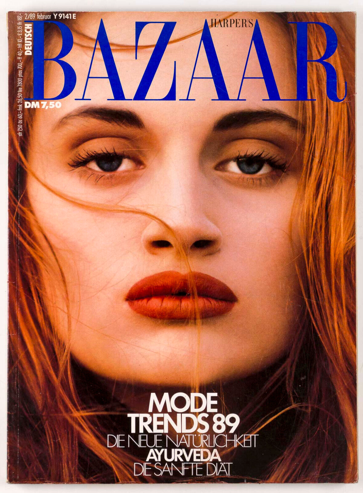Therese Bachy HANS FEURER Karen Alexander HARPER'S BAZAAR GERMANY February 1989