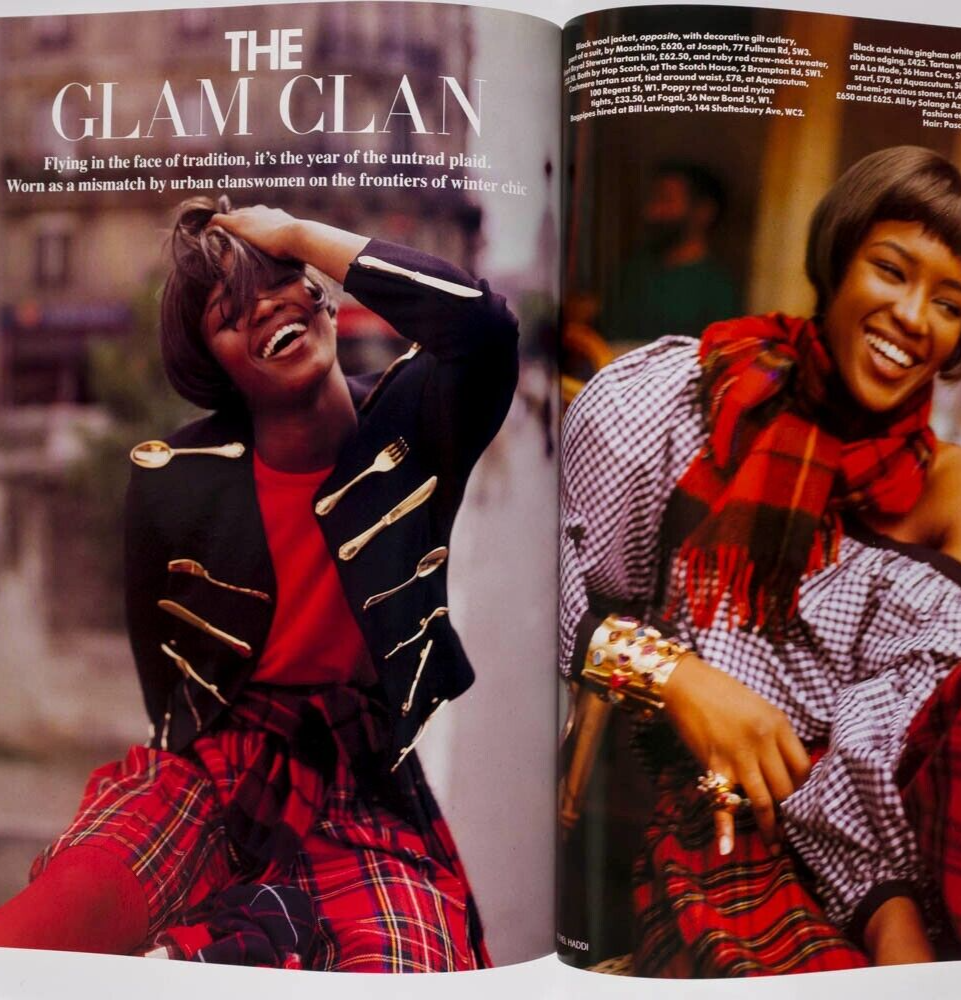 Tatjana Patitz NAOMI CAMPBELL Monica Bellucci VOGUE 1989 Nancy Reagan BLUMENFELD