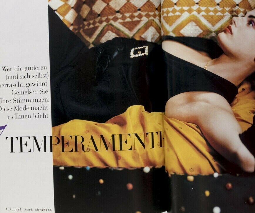 Kate Moss ALBERT WATSON Loulou de la Falaise DAVID BAILEY German Vogue magazine