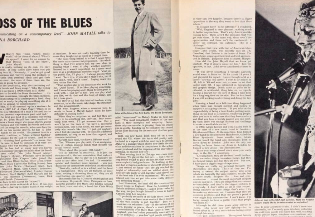 JOHN MAYALL Sandra Paul BARBARA WINDSOR Lee Remick PVC Lewis Morley SHE magazine