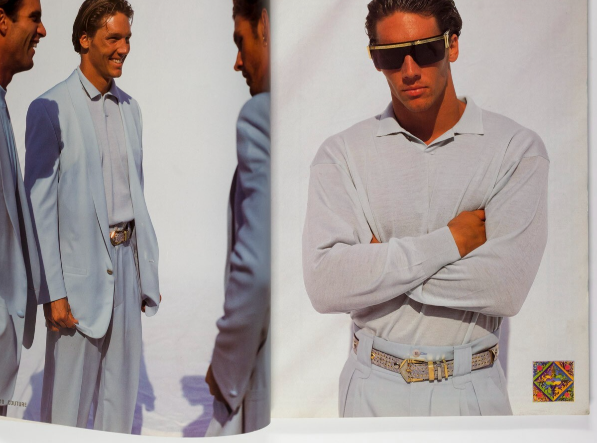 GIANNI VERSACE mens collection lookbook SPRING 1992 catalog 22 Cameron Alborzian