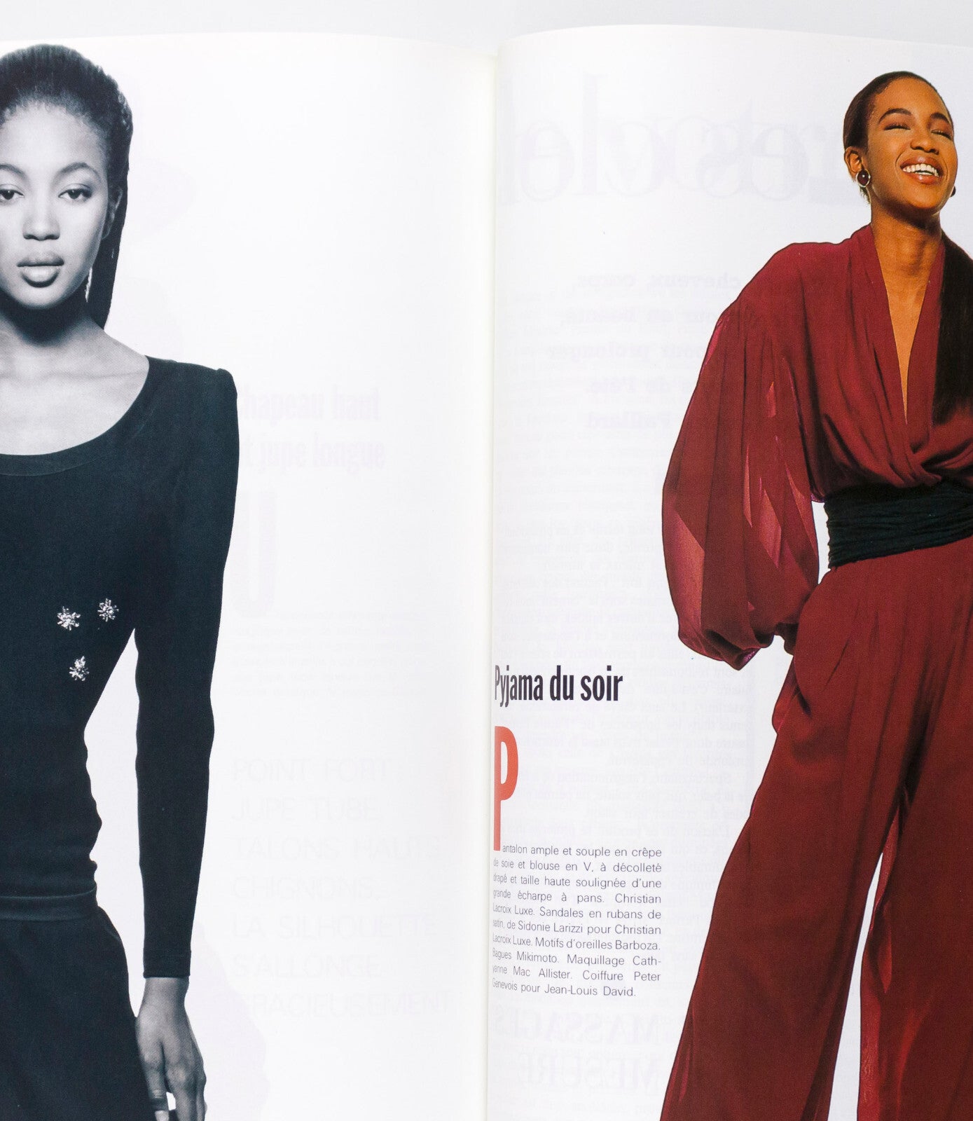 Naomi Campbell LINDA EVANGELISTA Cindy Crawford PARIS VOGUE August 1988 Streep