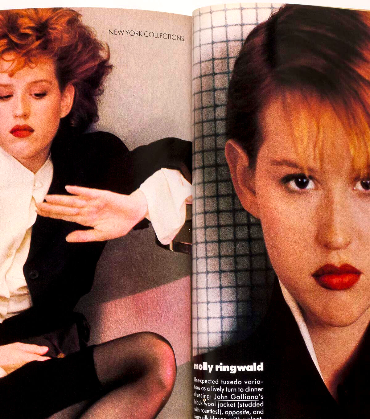 Cindy Crawford MOLLY RINGWALD Emily Lloyd VOGUE Sept 1987 US Evangelista PATITZ