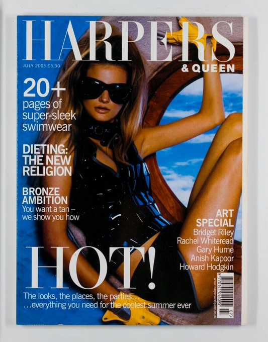 Alessandra Ambrosio BRIDGET RILEY Gary Hume HARPERS QUEEN July 2003 Anish Kapoor