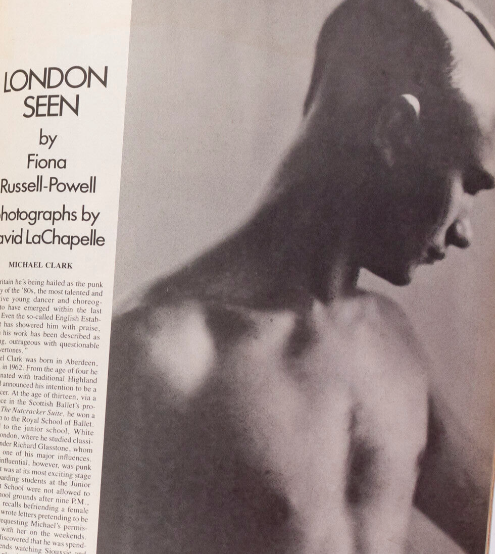 Eurythmics PETER GARRETT Leigh Bowery MICHAEL CLARK Trojan INTERVIEW MAGAZINE US