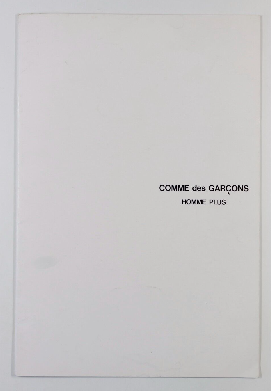 Comme Des Garcons 1986 Homme Plus CATALOG lookbook 3 PETER LINDBERGH Toji Murata