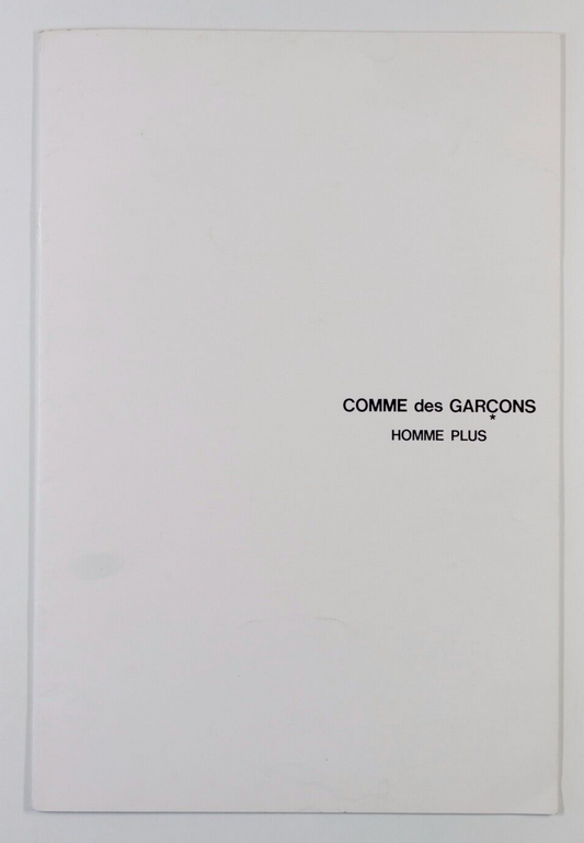Comme Des Garcons 1986 Homme Plus CATALOG lookbook 3 PETER LINDBERGH Toji Murata