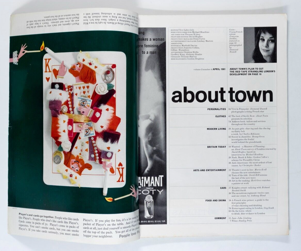 Francoise Dorleac MAGGIE SMITH Terence Donovan SYDNEY NOLAN About Town magazine