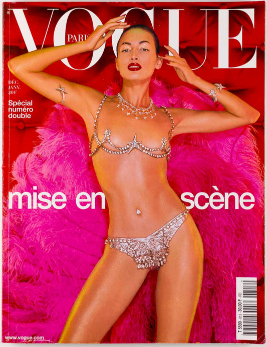 Nieves Alvarez LAGERFELD Lou Doillon PARIS VOGUE December 2000 Robert Wilson VTG