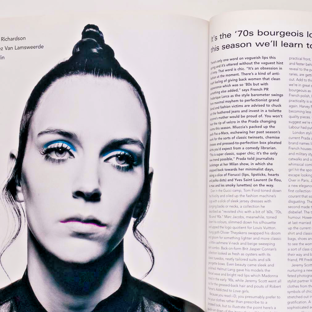 Gisele Bundchen STELLA TENNANT Fiona Apple STUSSY Aldo Cibic PRADA i-D magazine