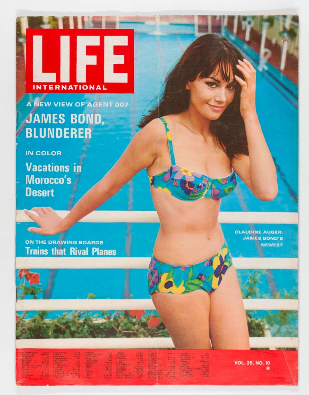 Claudine Auger SEAN CONNERY Loudon Wainwright  LIFE May 1965 DIETRICH BONHOEFFER